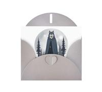 VVXBHGR Gray Holiday greeting check blank card and pearl beautiful blank note block Moon leader prints