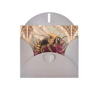 VVXBHGR Gray Holiday greeting check blank card and pearl beautiful blank note block The King of Bees prints