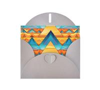 VVXBHGR Gray Holiday greeting check blank card and pearl beautiful blank note block Triangle Building Puzzle prints