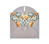 VVXBHGR Gray Holiday greeting check blank card and pearl beautiful blank note block White-orange pattern prints