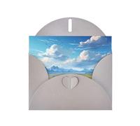 VVXBHGR Gray Holiday greeting check blank card and pearl beautiful blank note block Wide open prairie. prints