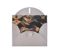 VVXBHGR Gray Holiday greeting check blank card and pearl beautiful blank note block winding mountain road prints