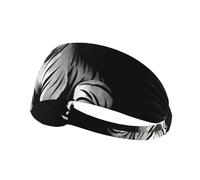 VVXBHGR King of the Forest Prints Elastic Exercise Headband Sports Head Tie for Men and Women, Soft, Quick-Dry