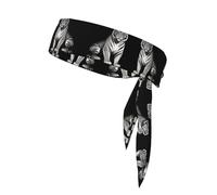 VVXBHGR King of the Forest Prints Sports Head Tie Headband for Men and Women, Soft & Breathable Moisture Wicking Athletic