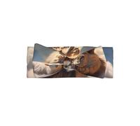VVXBHGR Lamb with A Lion On The Clouds Prints Baby Bow Headband - Soft, Skin-Friendly, and Stretchy Polyester Headband for Infants 0-6 Months