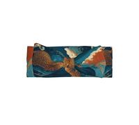 VVXBHGR Leopard in the waves Prints Baby Bow Headband - Soft, Skin-Friendly, and Stretchy Polyester Headband for Infants 0-6 Months