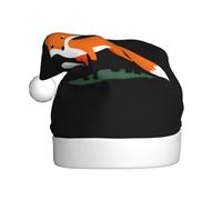 VVXBHGR Little fox stealing eggs Prints Christmas Hat for Adult material is soft and lightweight
