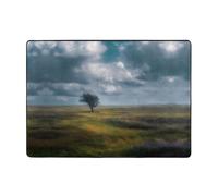 VVXBHGR Little Tree on the Prairie Prints Carpet 80x58 in Area Rug for Living Room, Office, Coffee Table, Bed, Balcony - Soft, Fluffy, Water Absorbent, Durable