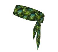 VVXBHGR Lush green rice Prints Sports Head Tie Headband for Men and Women, Soft & Breathable Moisture Wicking Athletic