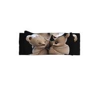 VVXBHGR Mother bear hugs the little bear Prints Baby Bow Headband - Soft, Skin-Friendly, and Stretchy Polyester Headband for Infants 0-6 Months