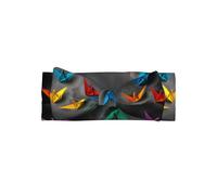 VVXBHGR Origami Thousand Paper Crane Prints Baby Bow Headband - Soft, Skin-Friendly, and Stretchy Polyester Headband for Infants 0-6 Months
