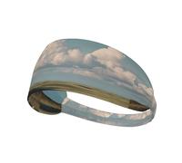 VVXBHGR pasture on the grassland Prints Elastic Exercise Headband Sports Head Tie for Men and Women, Soft, Quick-Dry