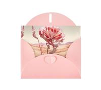 VVXBHGR Pink Holiday greeting check blank card and pearl beautiful blank note block Abstract desert roses prints