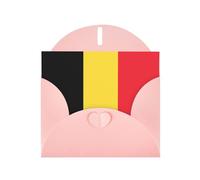 VVXBHGR Pink Holiday greeting check blank card and pearl beautiful blank note block Flag of Belgium prints