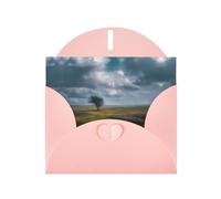 VVXBHGR Pink Holiday greeting check blank card and pearl beautiful blank note block Little Tree on the Prairie prints