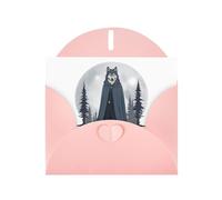VVXBHGR Pink Holiday greeting check blank card and pearl beautiful blank note block Moon leader prints
