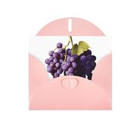 VVXBHGR Pink Holiday greeting check blank card and pearl beautiful blank note block Purple Grapes prints