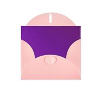 VVXBHGR Pink Holiday greeting check blank card and pearl beautiful blank note block Solid color dark purple prints