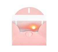 VVXBHGR Pink Holiday greeting check blank card and pearl beautiful blank note block The afternoon sunset prints