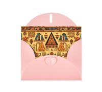 VVXBHGR Pink Holiday greeting check blank card and pearl beautiful blank note block triangular building pattern prints