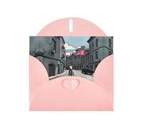 VVXBHGR Pink Holiday greeting check blank card and pearl beautiful blank note block Urban Architecture prints