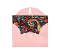 VVXBHGR Pink Holiday greeting check blank card and pearl beautiful blank note block Vintage Printed Patterns prints