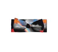 VVXBHGR Rainbow passing through maple leaves Prints Baby Bow Headband - Soft, Skin-Friendly, and Stretchy Polyester Headband for Infants 0-6 Months
