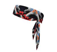 VVXBHGR Rainbow passing through maple leaves Prints Sports Head Tie Headband for Men and Women, Soft & Breathable Moisture Wicking Athletic