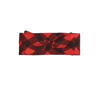 VVXBHGR red black buffalo check plaid pattern Prints Baby Bow Headband - Soft, Skin-Friendly, and Stretchy Polyester Headband for Infants 0-6 Months