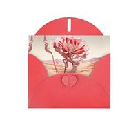 VVXBHGR Red Holiday greeting check blank card and pearl beautiful blank note block Abstract desert roses prints