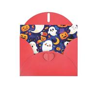 VVXBHGR Red Holiday greeting check blank card and pearl beautiful blank note block happy halloween day prints