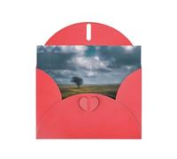 VVXBHGR Red Holiday greeting check blank card and pearl beautiful blank note block Little Tree on the Prairie prints