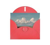 VVXBHGR Red Holiday greeting check blank card and pearl beautiful blank note block pasture on the grassland prints