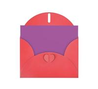 VVXBHGR Red Holiday greeting check blank card and pearl beautiful blank note block Peach-like color prints