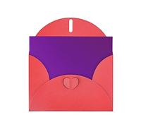 VVXBHGR Red Holiday greeting check blank card and pearl beautiful blank note block Solid color dark purple prints