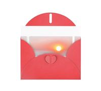 VVXBHGR Red Holiday greeting check blank card and pearl beautiful blank note block The afternoon sunset prints