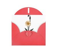 VVXBHGR Red Holiday greeting check blank card and pearl beautiful blank note block Unknown Flower prints