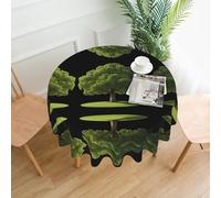VVXBHGR Savior in the dry desert Prints Round Decorative Tablecloth 60 in for Indoor and Outdoor Dining, Parties, Weddings