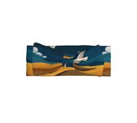 VVXBHGR Skylarks fly over the wheat fields Prints Baby Bow Headband - Soft, Skin-Friendly, and Stretchy Polyester Headband for Infants 0-6 Months