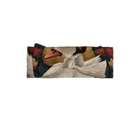 VVXBHGR Swan in a flower bed Prints Baby Bow Headband - Soft, Skin-Friendly, and Stretchy Polyester Headband for Infants 0-6 Months