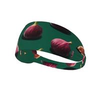 VVXBHGR Sweet figs Prints Elastic Exercise Headband Sports Head Tie for Men and Women, Soft, Quick-Dry