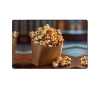 VVXBHGR Sweet popcorn. Prints Flannel Fabric Carpet 60x39in Floor Mat for Living Room, Office, Coffee Table, Bed, Balcony