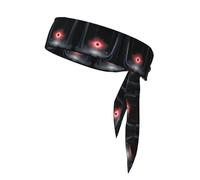VVXBHGR The Eye of Terror in the Forest Prints Sports Head Tie Headband for Men and Women, Soft & Breathable Moisture Wicking Athletic