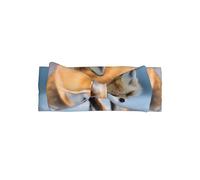 VVXBHGR The Fox Who Stepped on Snow Prints Baby Bow Headband - Soft, Skin-Friendly, and Stretchy Polyester Headband for Infants 0-6 Months