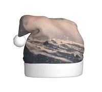 VVXBHGR The Sun on a Snowy Day Prints Christmas Hat for Adult material is soft and lightweight
