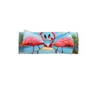 VVXBHGR Two flamingos Prints Baby Bow Headband - Soft, Skin-Friendly, and Stretchy Polyester Headband for Infants 0-6 Months