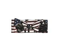 VVXBHGR US Military Soldiers Patriotic Memorial Day Prints Baby Bow Headband - Soft, Skin-Friendly, and Stretchy Polyester Headband for Infants 0-6 Months