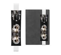 VVXBHGR White Big White Goose in The Swimming Ring Prints PVC Leather Pencil case Bookmark 2-in-1 Anti Slip Storage Essential for Travel Accounts