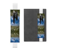 VVXBHGR White Dandelion on The Prairie Prints PVC Leather Pencil case Bookmark 2-in-1 Anti Slip Storage Essential for Travel Accounts