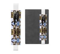 VVXBHGR White Funny Donkeys Prints PVC Leather Pencil case Bookmark 2-in-1 Anti Slip Storage Essential for Travel Accounts